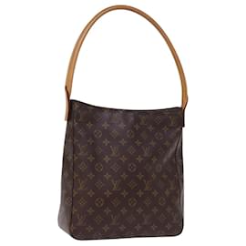 Louis Vuitton-LOUIS VUITTON Monogram Looping GM Shoulder Bag M51145 LV Auth 76874-Monogram