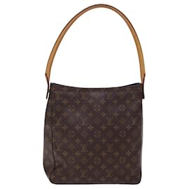 Louis Vuitton-LOUIS VUITTON Monogram Looping GM Shoulder Bag M51145 LV Auth 76874-Monogram