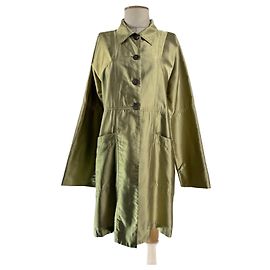 Gabardina de algodón verde Bitte Kai Rand Verde