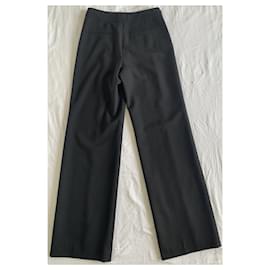 Chanel-Pants, leggings-Black,Gold hardware