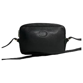 Gucci-Bolsa transversal de couro Gucci Web Bolsa transversal de couro em ótimo estado-Preto