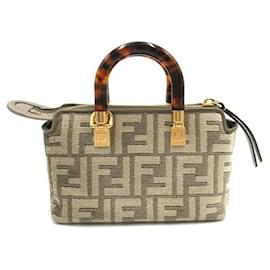 Fendi-Sac à bandoulière en cuir Fendi By The Way Mini 8BS067 en excellent état-Marron