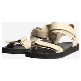 The row-Neutral Hook and Loop leather sandals - size EU 40.5-Other