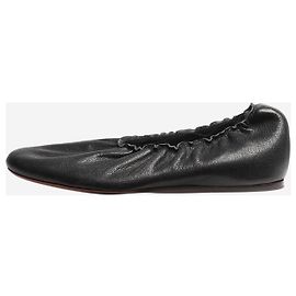 Lanvin Black elasticated ballet flats - size EU 35.5 Black