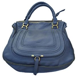 Bolsa Chloé Marcie XL de couro cinza Cinza