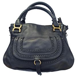 Chloé Marcie black leather handbag Black