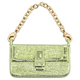 Fendi-Fendi Gold Gold Plated Baguette Bag Charm-Golden
