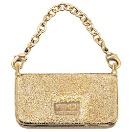 Fendi-Fendi Gold Gold Plated Baguette Bag Charm-Golden