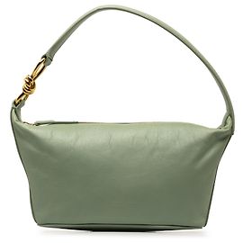 Sac à épaule Knot Small vert de Bottega Veneta Vert