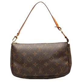 Louis Vuitton-Louis Vuitton Brown Monogram Pochette Accessoires-Brown