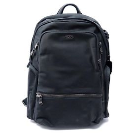 NEW TUMI CELINA 146566 BLACK CANVAS BACKPACK BAG Black