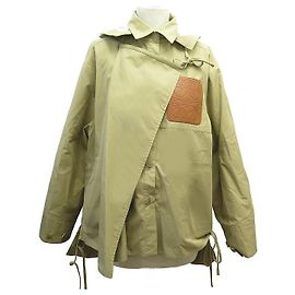ABRIGO LOEWE PARKA CON CAPUCHA S540Y02X10 CHAQUETA BLOUSON M 40 BEIGE CAP COAT Beige