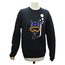 Hermès-NEW HERMES SWEATSHIRT SCUB H H357810HA01ME M 50 NAVY BLUE NEW SWEATER-Navy blue