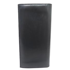 St Dupont-NINE ST DUPONT LINE D LONG WALLET 180045 BLACK LEATHER BOX BLACK WALLET-Black