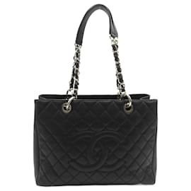 Chanel-Bolso tote de cuero caviar Chanel GST A50995 en muy buen estado-Negro