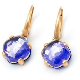 Orecchini POMELLATO Oro Rosa Ceramica blu. Nuovi di zecca. Blu