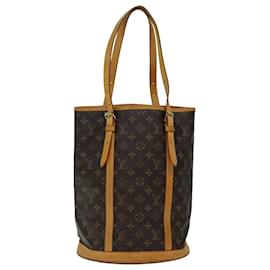 Louis Vuitton-LOUIS VUITTON Monogram Bucket GM Shoulder Bag M42236 LV Auth 76338-Monogram