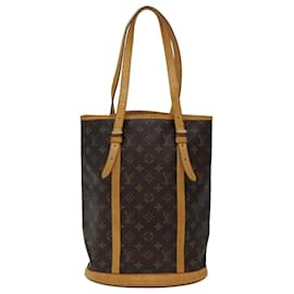 Louis Vuitton-LOUIS VUITTON Monogram Bucket GM Shoulder Bag M42236 LV Auth 76338-Monogram