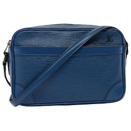 Louis Vuitton-LOUIS VUITTON Epi Trocadero 23 Shoulder Bag Blue M52305 LV Auth 77472-Blue