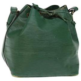 Louis Vuitton-LOUIS VUITTON Epi Petit Noe Shoulder Bag Green M44104 LV Auth 77416-Green