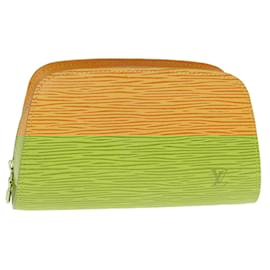 Louis Vuitton-LOUIS VUITTON Epi Dauphine PM Pouch Yellow M48449 LV Auth th4988-Yellow