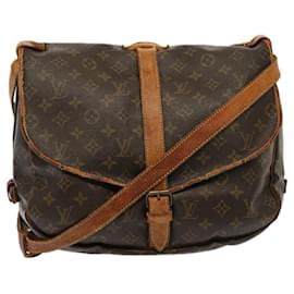 Louis Vuitton-LOUIS VUITTON Monogram Saumur 35 Shoulder Bag M42254 LV Auth bs14746-Monogram