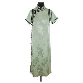 Autre Marque Vestido de seda Verde