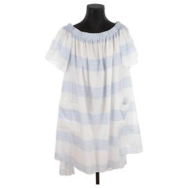 Alexis Mabille Vestido de algodón Blanco