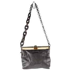 Lanvin-Leather handbag-Grey