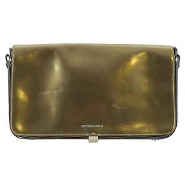 Armani Pochette en cuir Doré