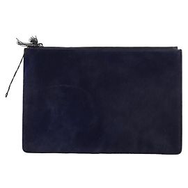 Jil Sander Pochette en cuir Bleu