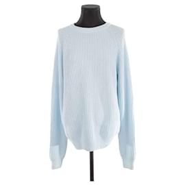 Ami Blauer Wollpullover Blau