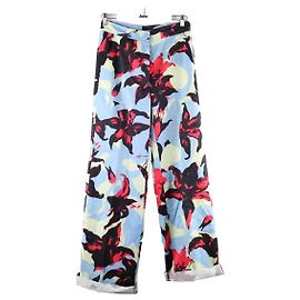 Pantalones anchos multicolores de algodón Dries Van Noten Multicolor