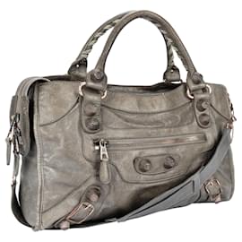 Balenciaga-Balenciaga The City Bag-Grey