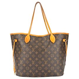 Louis Vuitton-Sac à shopper Louis Vuitton Monogram Canvas Neverfull MM-Marron