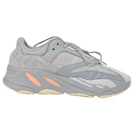 Yeezy x Adidas Boost 700 Inertia Sneakers in Grey Suede  Grey