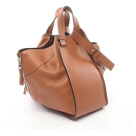 Loewe-Bolso de mano Loewe Hammock Medium de cuero 061606 en muy buen estado-Castaño