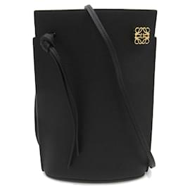 Loewe-Bolsa de ombro cruzada Loewe Dice Pocket em couro C630R12X01 em ótimo estado-Preto