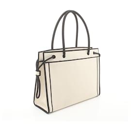 Fendi-Bolsa tote de lona Fendi Mini 8BH378 em ótimo estado-Branco