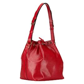 Louis Vuitton-Louis Vuitton Epi Petit Noe Leather Shoulder Bag M44107 in Very Good Condition-Red