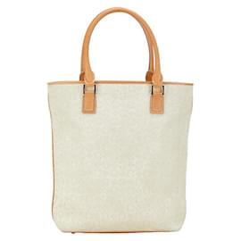 Céline-Celine Suede Leather C Macadam Handbag Tote in Very Good Condition-Beige