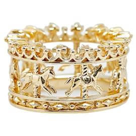 & Other Stories-Justin Davis K18YG Yellow Gold Royal Carousel Ring Size 4 in Pristine Condition-Golden