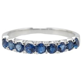 & Other Stories-K18WG White Gold Sapphire 0.89ct Ring in Excellent Condition-Silvery