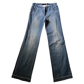 Vaqueros Chanel de denim azul 36IT Azul