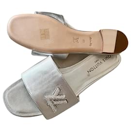 Louis Vuitton-Flats-Silvery