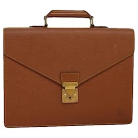 Louis Vuitton-LOUIS VUITTON Epi Serviette Conseiller Briefcase Zipangu Gold M54428 Auth th5013-Other