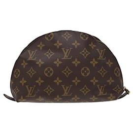 Louis Vuitton-LOUIS VUITTON Monogram Trousse Demi Ronde Cosmetic Pouch M47520 LV Auth 78012-Monogram