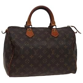 Louis Vuitton-LOUIS VUITTON Handtasche Monogram Speedy 30 L002 LV Auth 77953-Monogramm