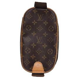 Louis Vuitton-LOUIS VUITTON Monogram Pochette Gange Shoulder Bag M51870 LV Auth 77702A-Monogram