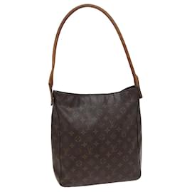 Louis Vuitton-LOUIS VUITTON Monogram Looping GM Shoulder Bag M51145 LV Auth 77941-Monogram